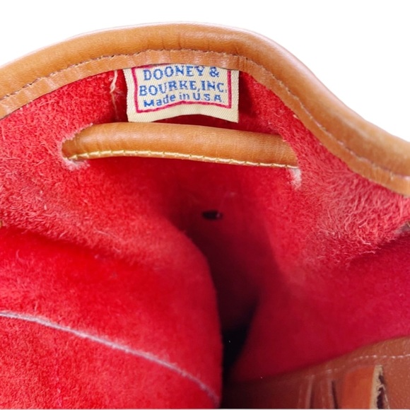 Vintage Dooney & Bourke Dover Drawstring Case Shoulder Crossbody Bag Red - Picture 13 of 16